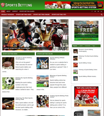 Sports Betting Ready Made Blog Turnkey Niche Website Business for Sale