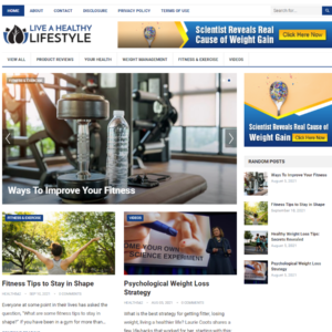 Alternative view of HEALTH NICHE BLOG WORDPRESS WEBSITE + FREE INSTALLATION HIGH QUALITY SEO