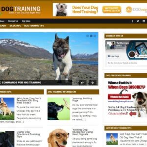 Dog Training Ready Made Blog Turnkey Niche Website Business