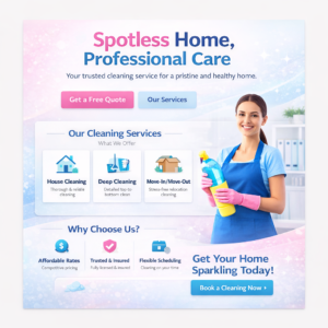 Alternative view of Cleaning Business Website – Live in 48 Hours | Hosting Included | Get Clients