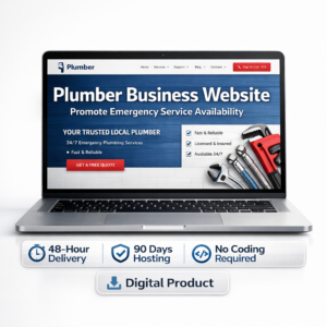 Plumber Business Website – Live in 48 Hours | Hosting Included | Get Leads