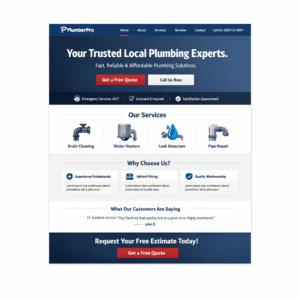 Alternative view of Plumber Business Website – Live in 48 Hours | Hosting Included | Get Leads