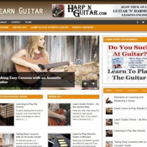 guitar niche website