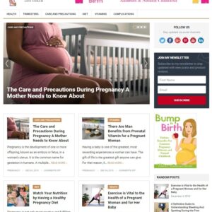 DFY PREGNANCY WORDPRESS THEME+FREE SETUP PRE-DESIGNED BANNERS AND ADS