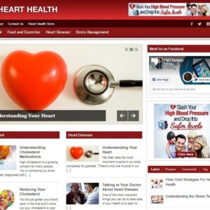 Heart Health Ready Made Blog Turnkey Niche WordPress Website Business for Sale